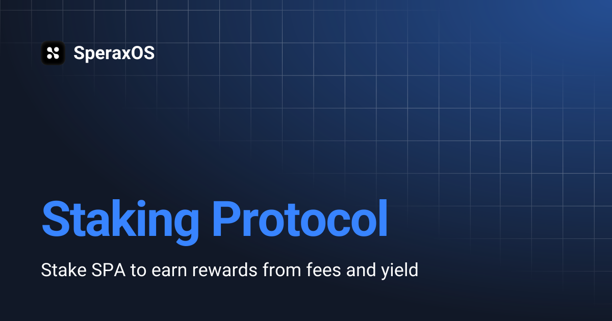 Staking Protocol | SperaxOS